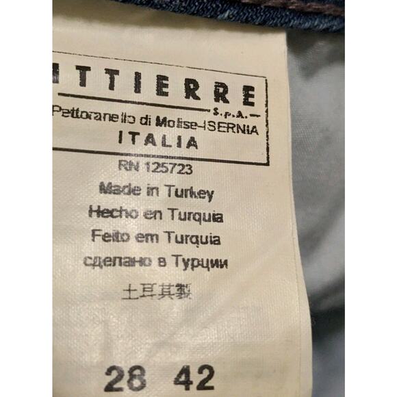 Just Cavalli Size 28 42 White Diamond Denim Jeans Spatter Splatter Bleach - Picture 7 of 10